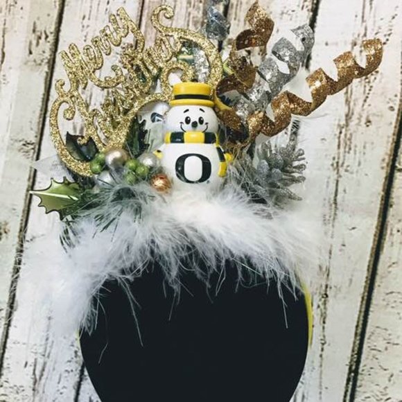 Christmas Ugly Sweater Contest Headband, University of Oregon Duck Football Head main image 6